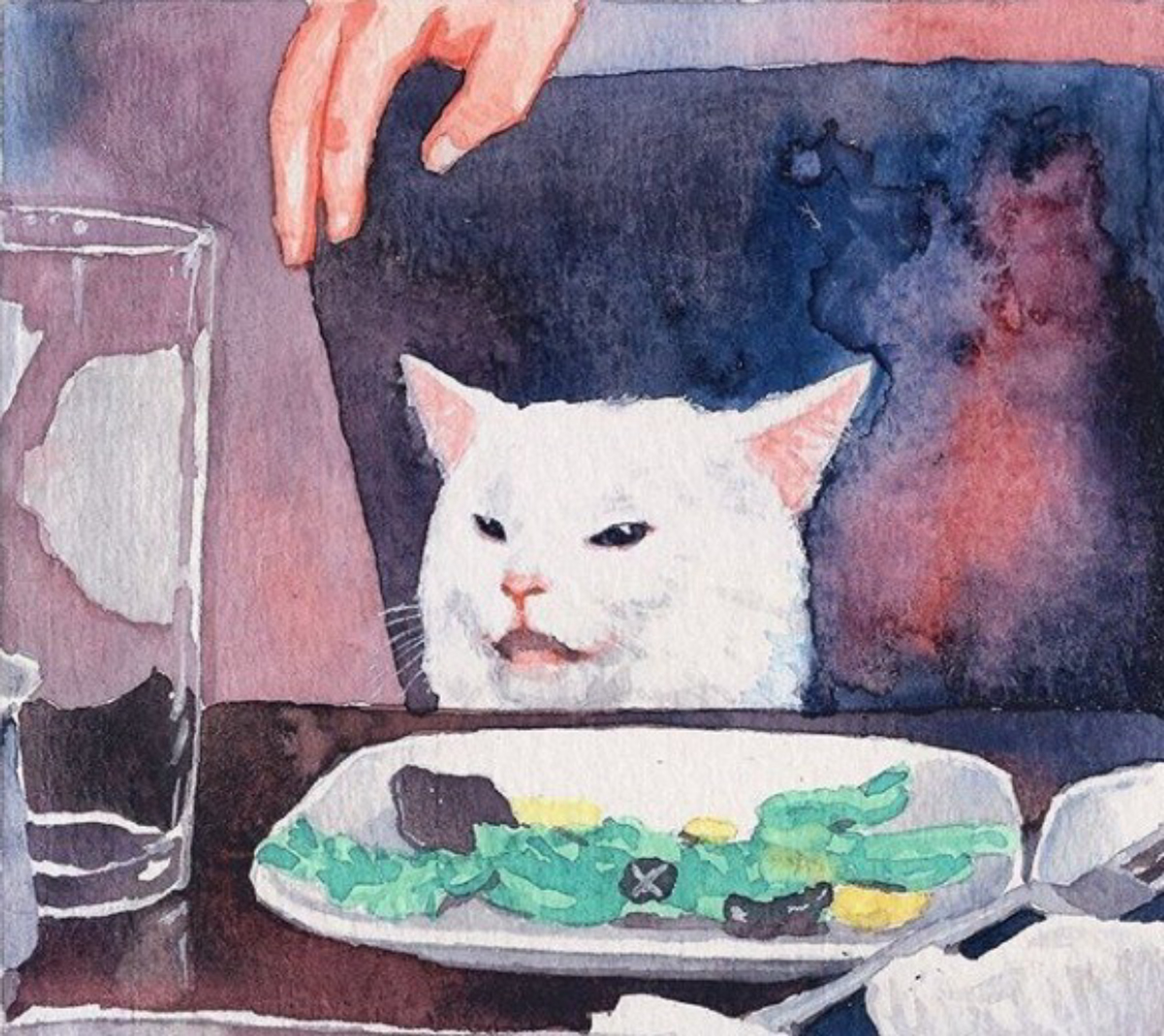 Salad Cat Meme Art imgweed