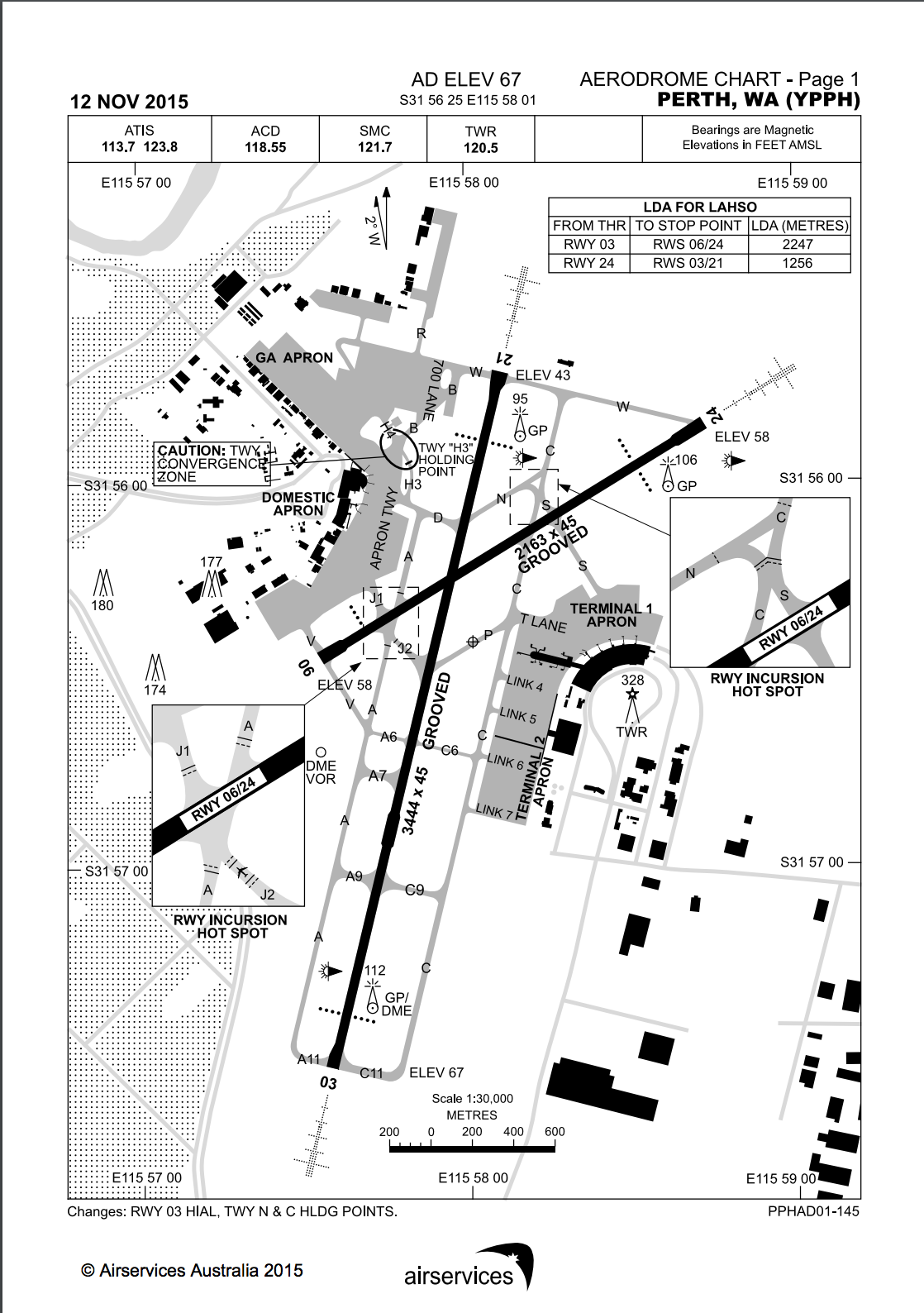 Perth Airport Terminal Map