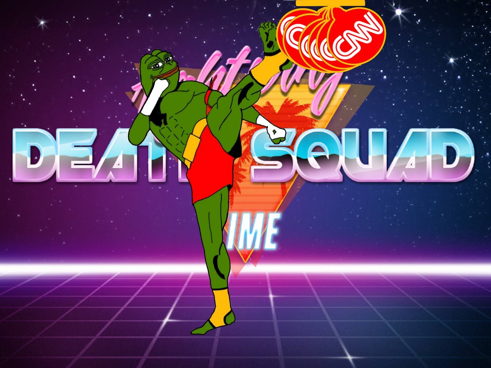 Aesthetic Pepe vs. CNN meme