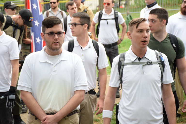 James Fields at a rally