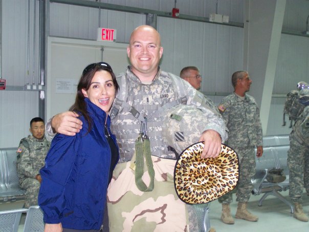 Sara Carter celebrating her birthday with United States Armed Forces​ on base in Baghdad, Iraq​