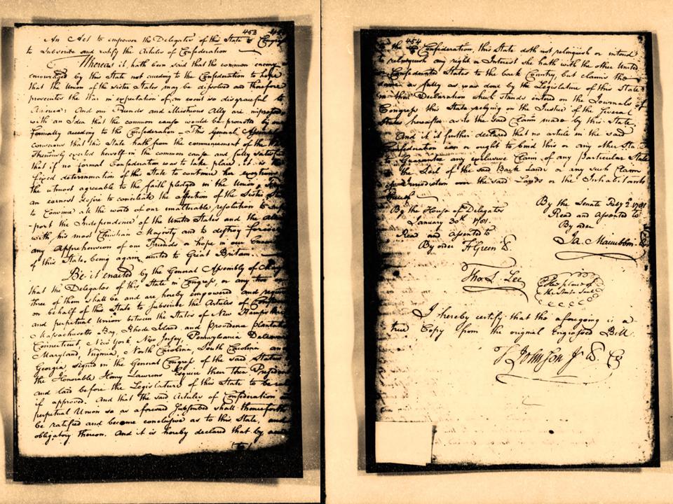 critical view on the articles of confederation ratified in 1781 critical view on the articles of confederation ratified in 1781