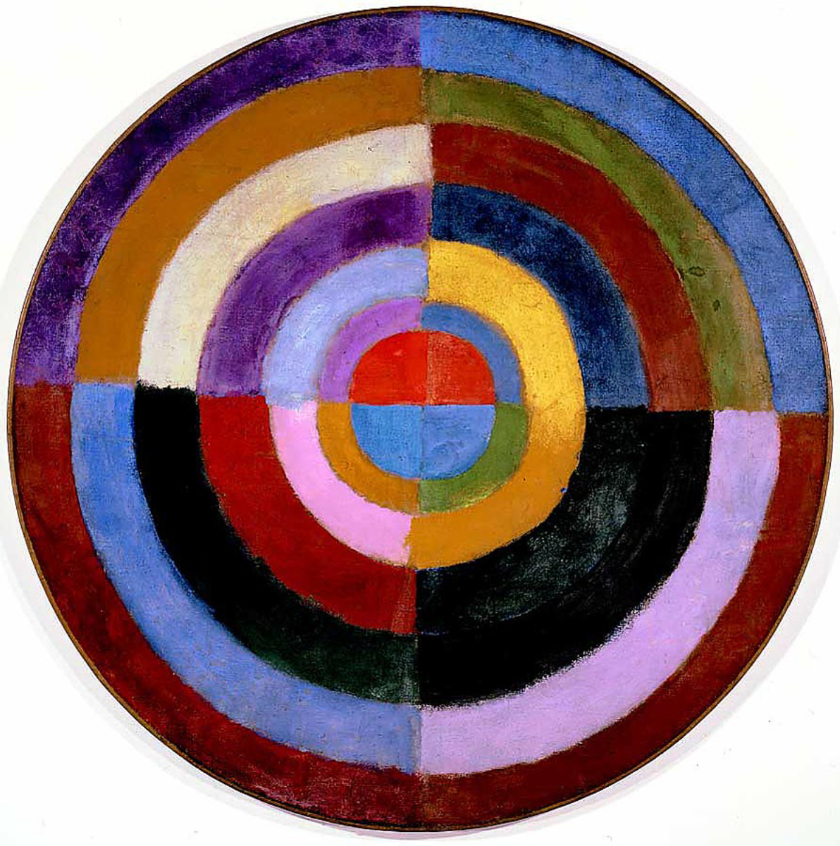 <a href="/content/Robert_Delaunay" style="color:blue">Robert Delaunay</a>, 1912–13, <i>Le Premier Disque</i>, 134 cm (52.7 in.), private collection