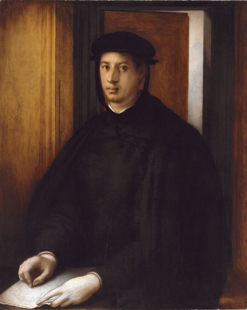 Portrait by <a href="/content/Jacopo_Pontormo" style="color:blue">Jacopo Pontormo</a>