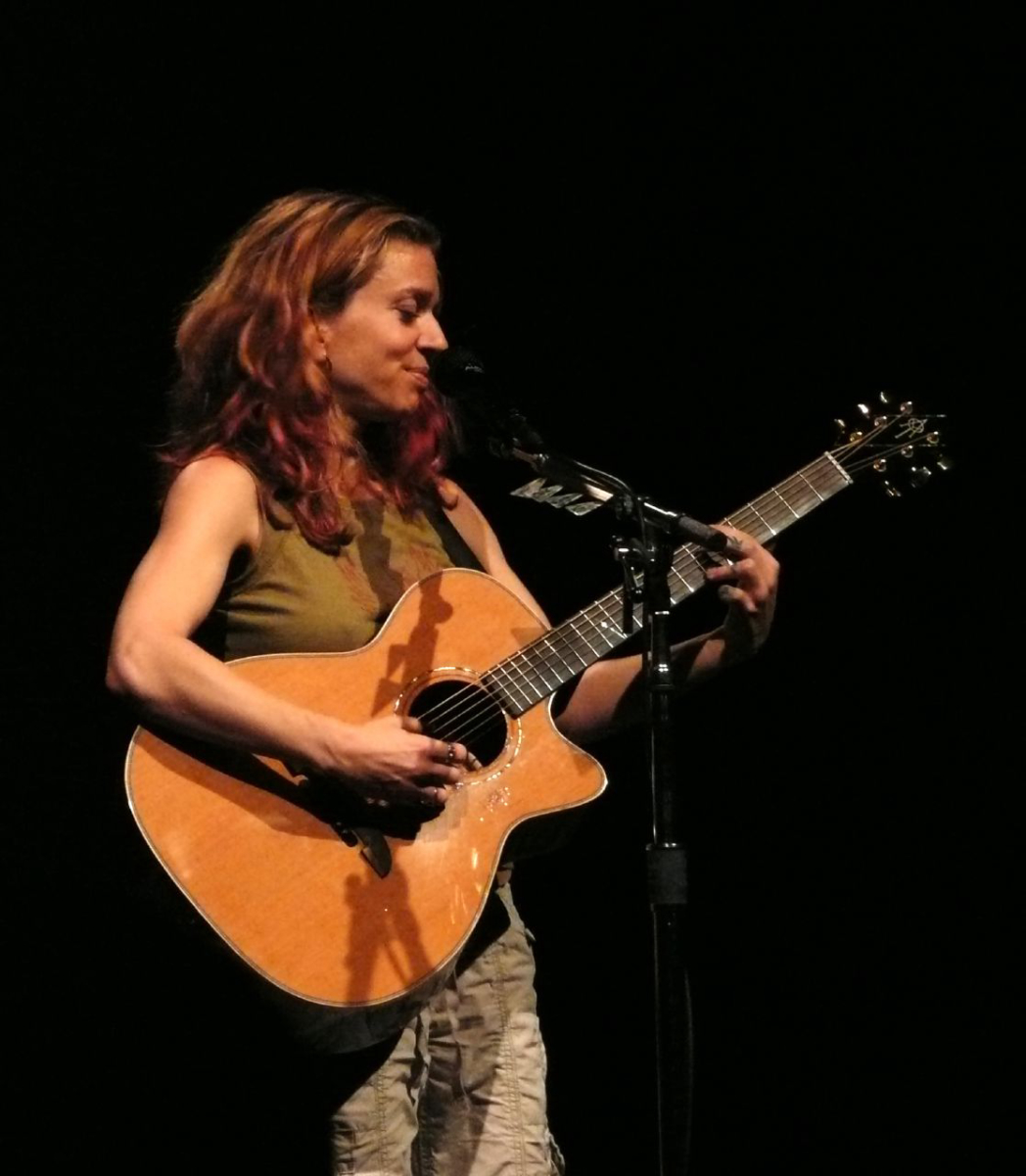 DiFranco performing at the <a href="/content/Ancienne_Belgique" style="color:blue">Ancienne Belgique</a> in 2007