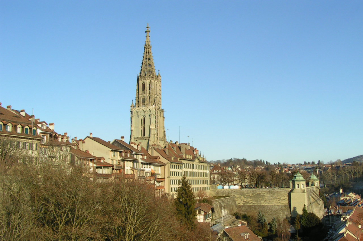 Berner Münster viewed from Kirchenfeldbrücke.