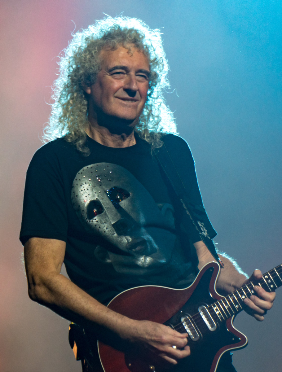 May playing his <a href="/content/Red_Special" style="color:blue">Red Special</a> in 2017