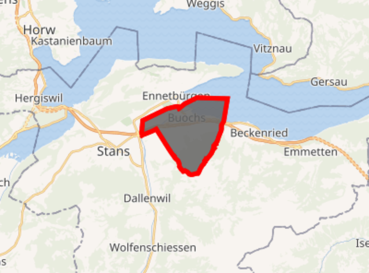 Location of Buochs