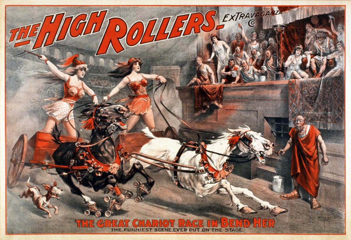 Burlesque on <i><a href="/content/Ben-Hur:_A_Tale_of_the_Christ" style="color:blue">Ben-Hur</a></i>, c. 1900