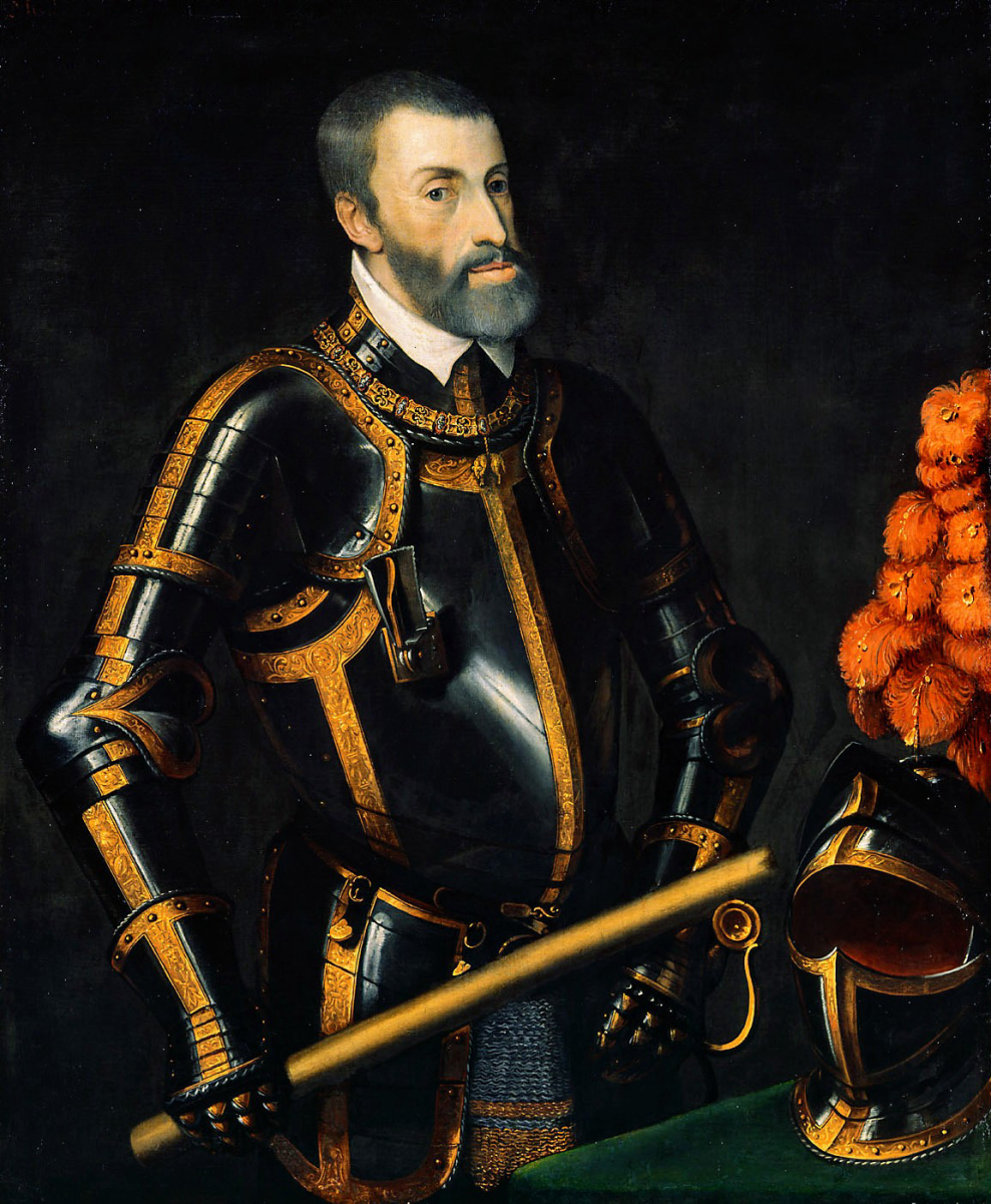 Charles in the 1550s, by <a href="/content/Titian" style="color:blue">Titian</a>