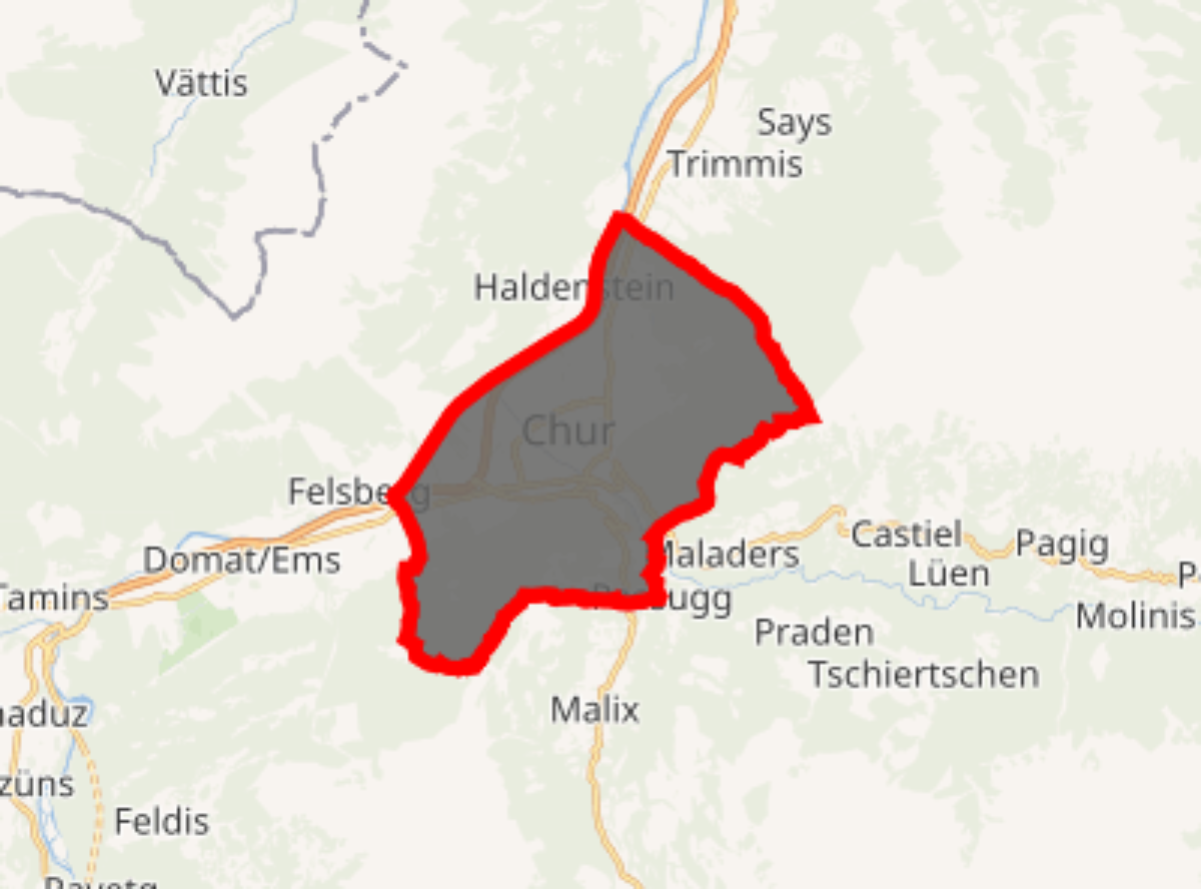 Location of Chur