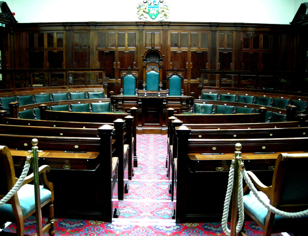 Committee room, designed 1901, in <a href="/content/Halifax_Town_Hall" style="color:blue">Halifax Town Hall</a>