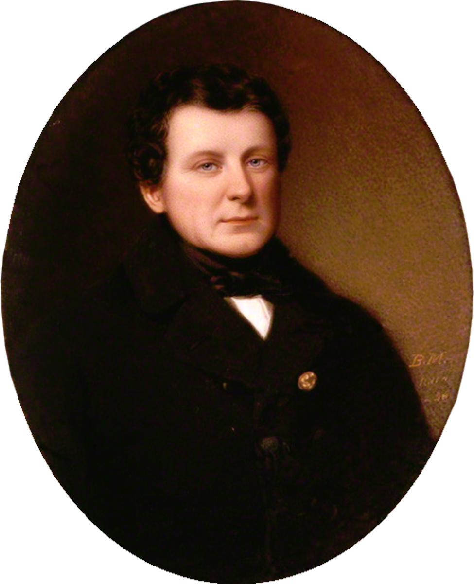 O'Connell, in an 1836 watercolour by Bernard Mulrenin.