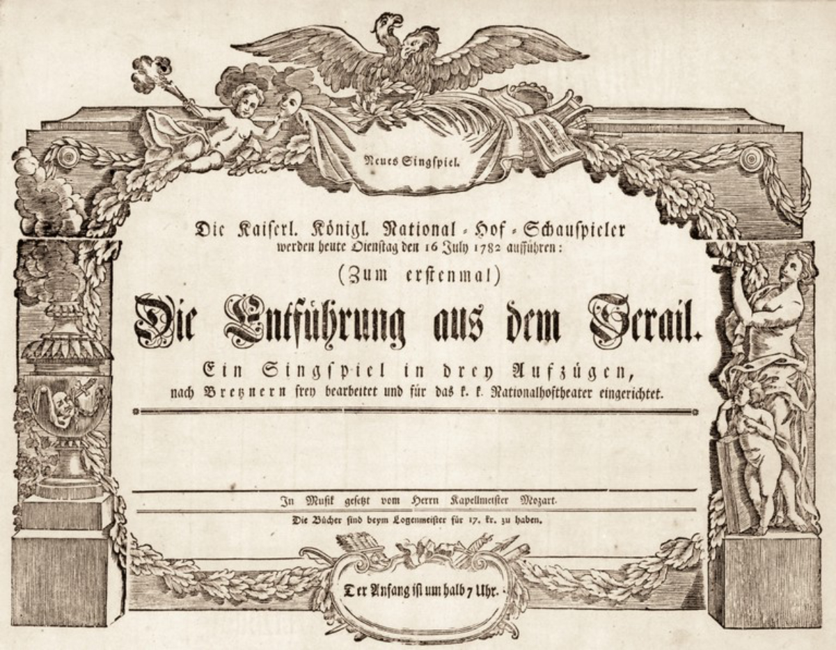 Announcement for the premiere at the <a href="/content/Burgtheater" style="color:blue">Burgtheater</a>