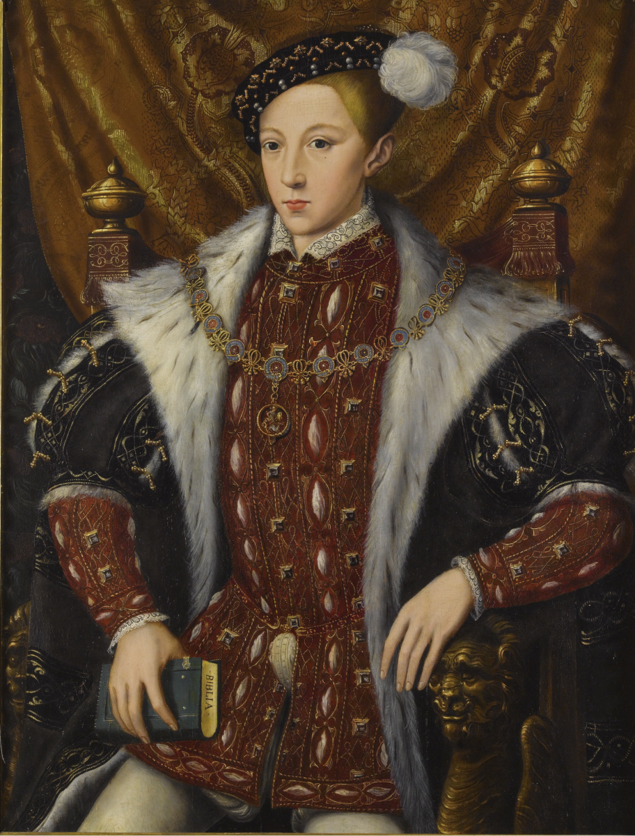 Portrait by circle of <a href="/content/William_Scrots" style="color:blue">William Scrots</a>, c. 1550