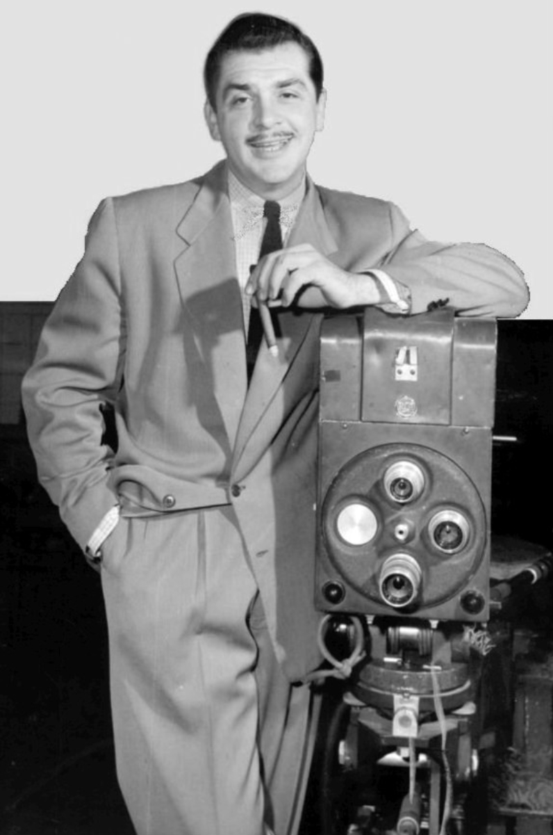 Kovacs on the set of his television show, 1956
