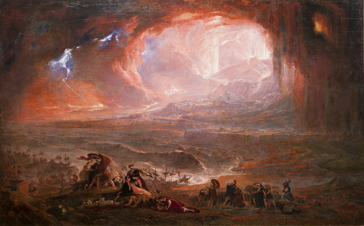 <i><a href="/content/The_Destruction_of_Pompeii_and_Herculaneum" style="color:blue">The Destruction of Pompeii and Herculaneum</a></i> (c. 1821) by <a href="/content/John_Martin_(painter)" style="color:blue">John Martin</a>