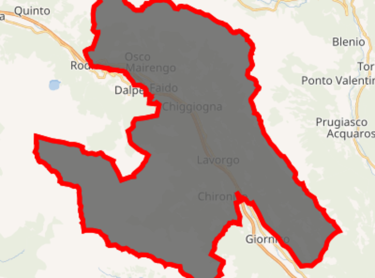 Location of Faido