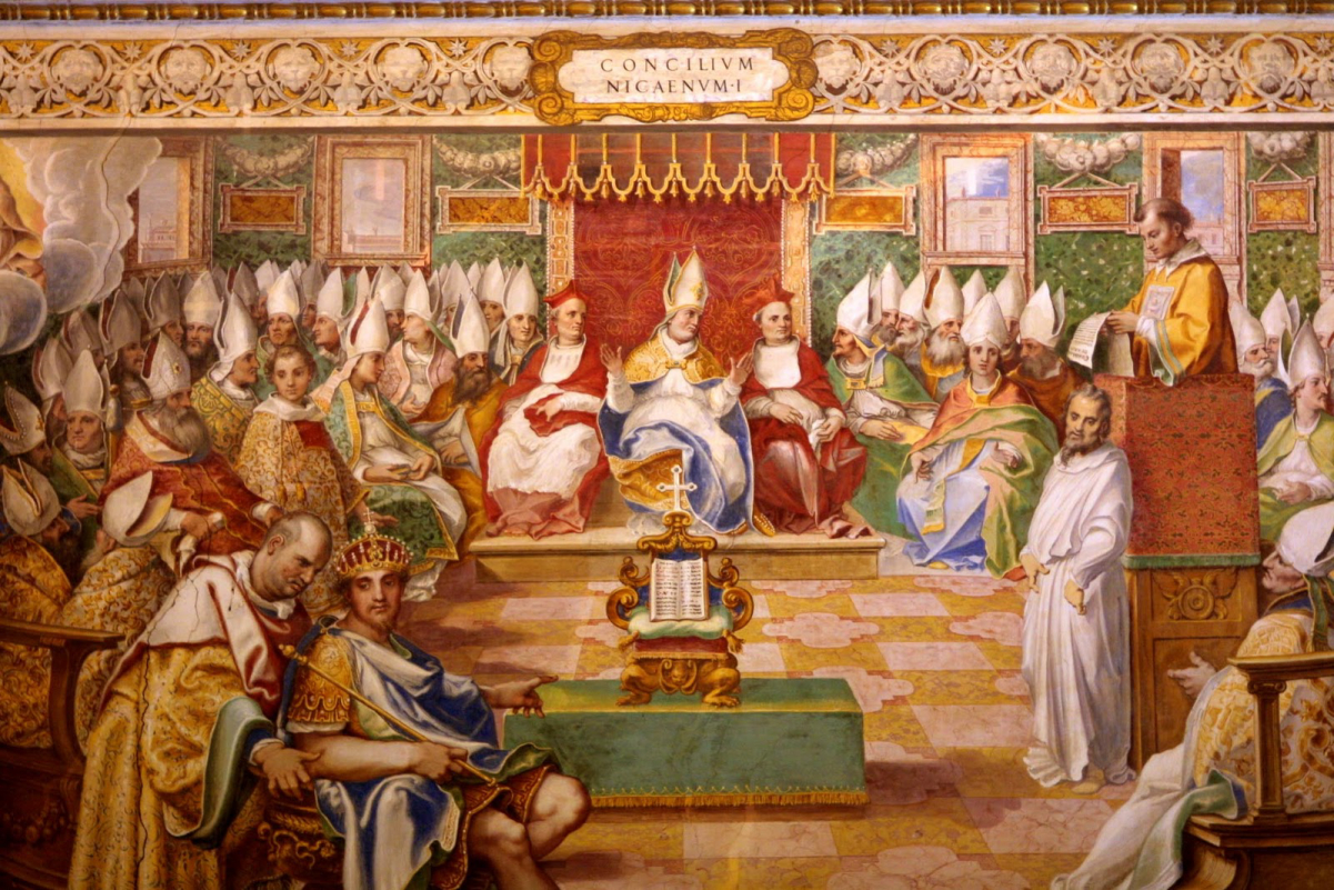 16th-century fresco depicting the Council of Nicaea