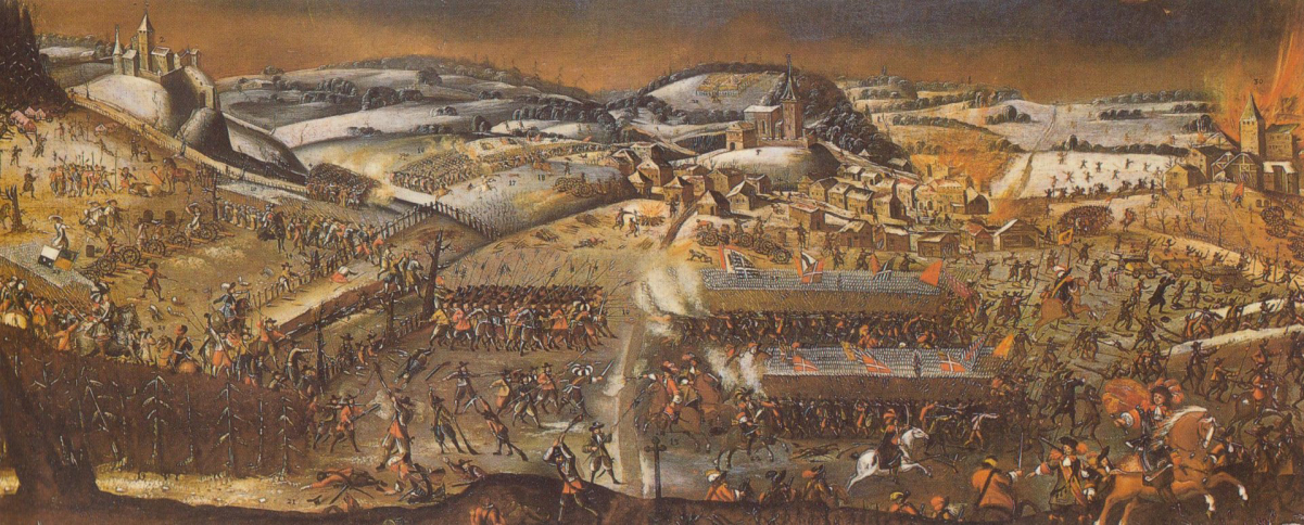 The First Battle of <a href="/content/Villmergen" style="color:blue">Villmergen</a> (24 January 1656), to which the war owns its name.