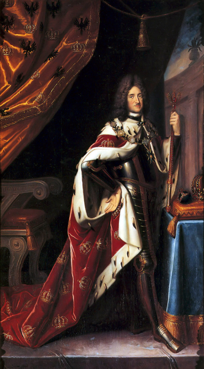 Frederick I, in coronation robes