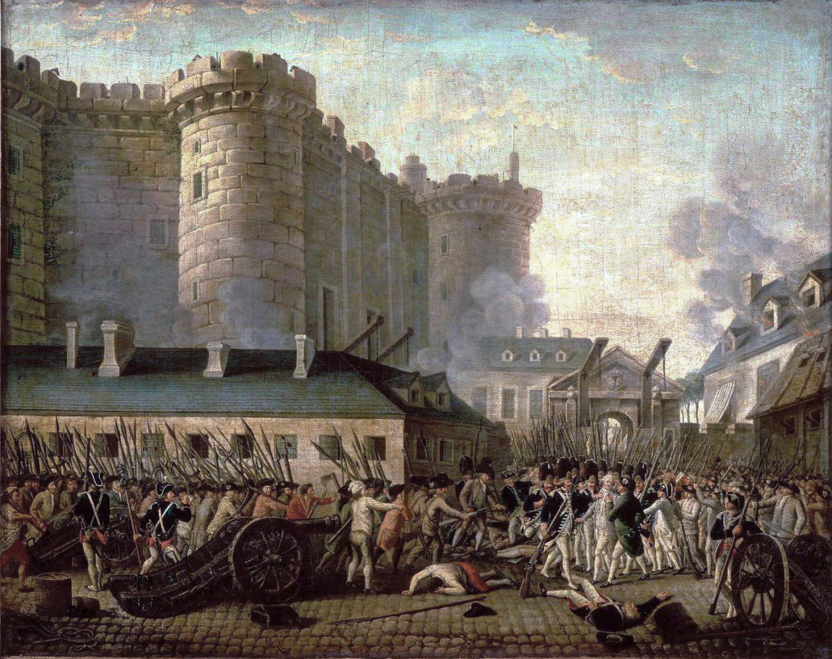 The <a href="/content/Storming_of_the_Bastille" style="color:blue">Storming of the Bastille</a>, 14 July 1789