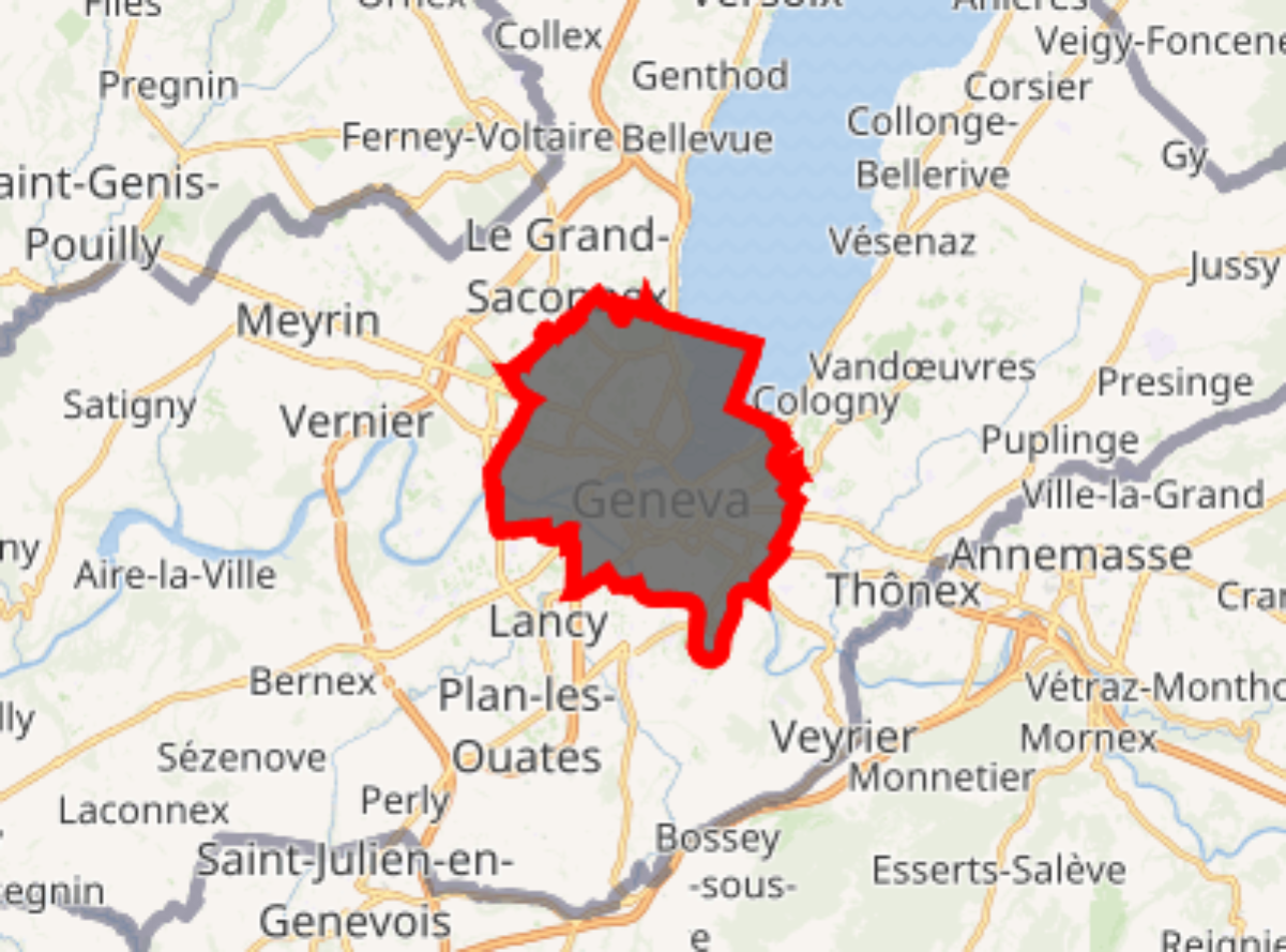 Location of Geneva