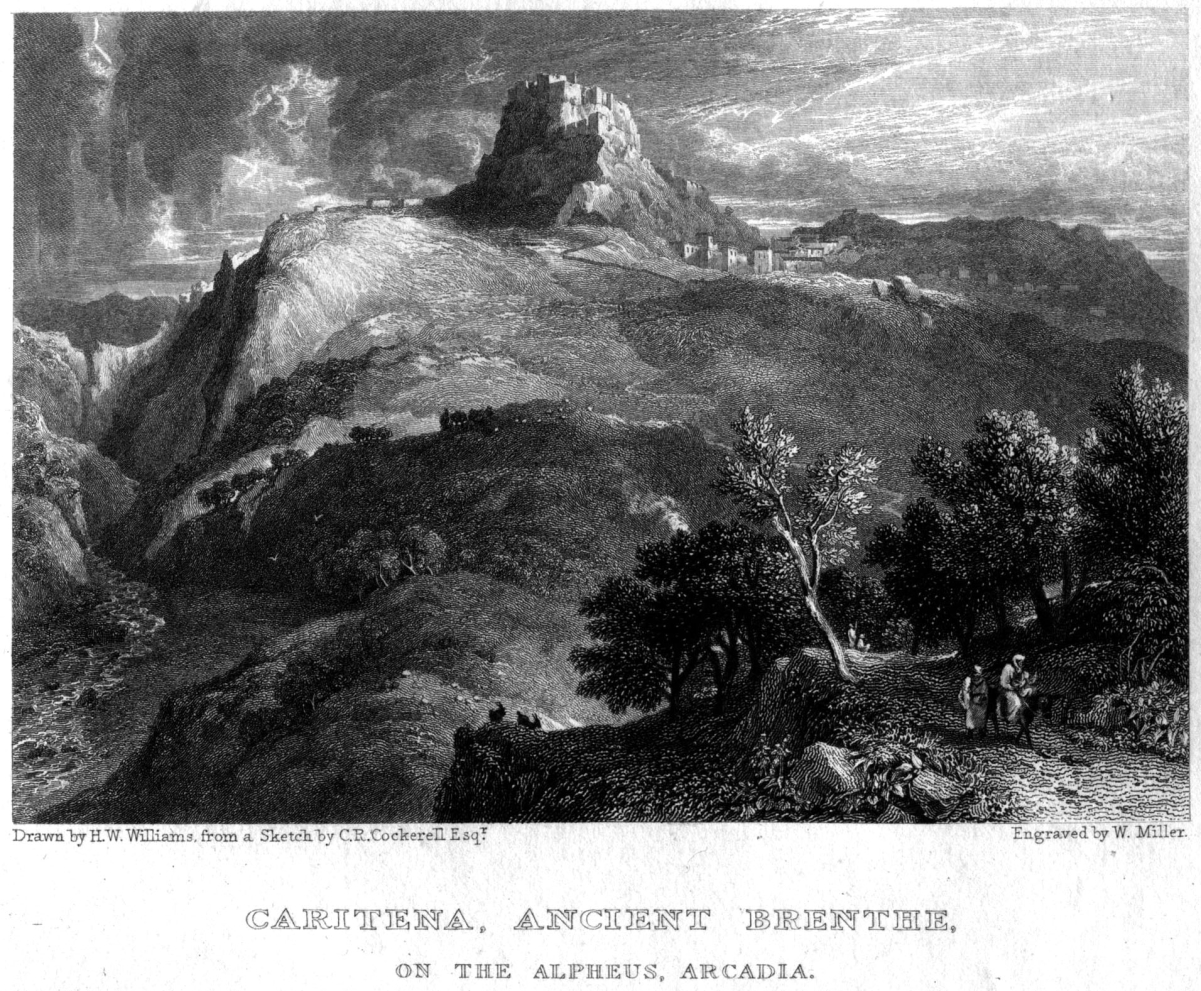 View of Karytaina and its castle
