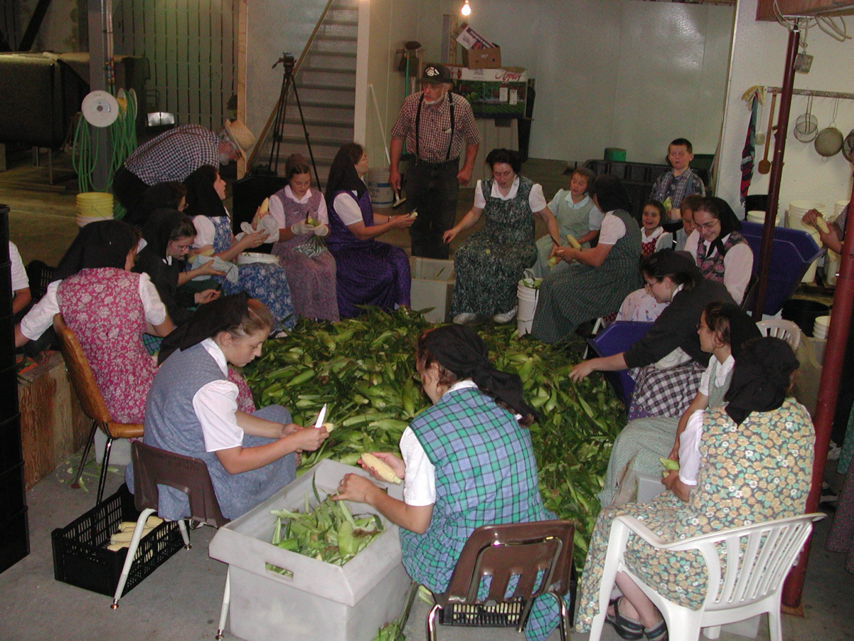 Hutterite women at work