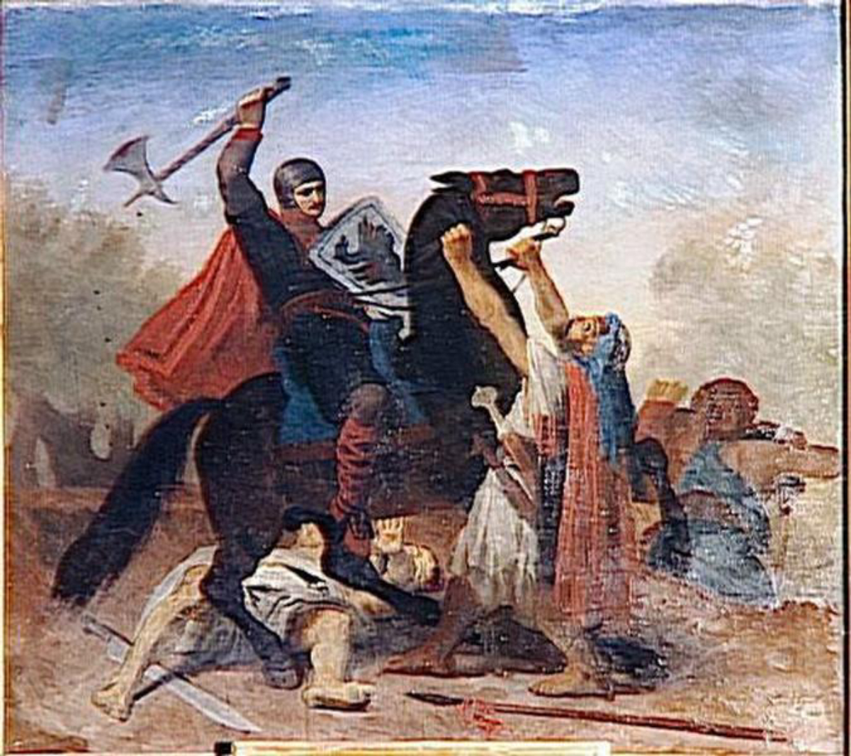 "Tancred of Hauteville,the siege of Jerusalem"by <a href="/content/%C3%89mile_Signol" style="color:blue">Émile Signol</a>