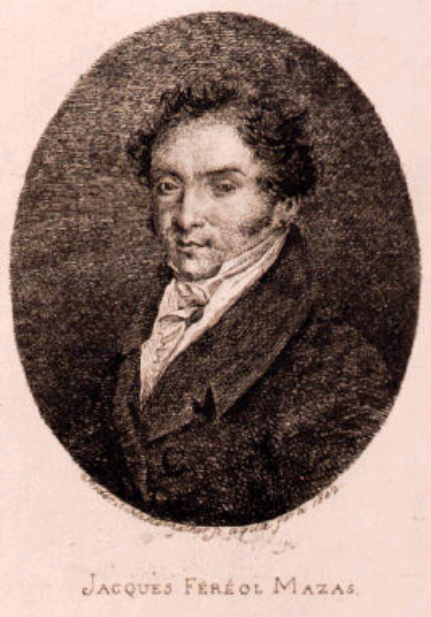 Jacques Féréol Mazas (ca. 1875), etching by Frédéric-Désiré Hillemacher. Bibliothèque nationale de France.