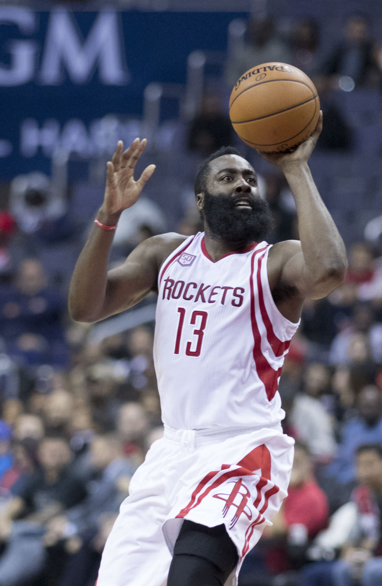 Harden with the Rockets in November 2016