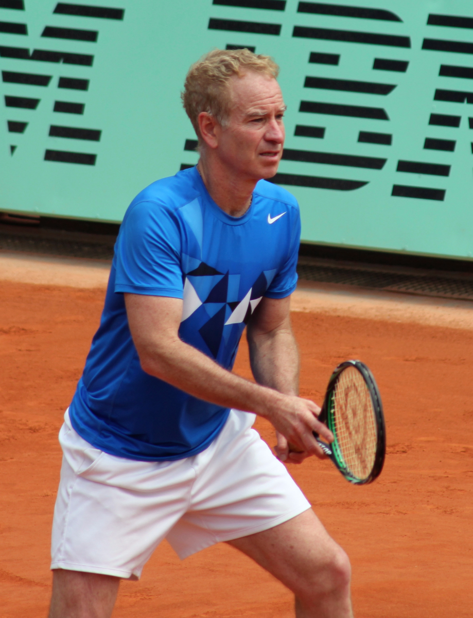 McEnroe at the <a href="/content/2012_French_Open" style="color:blue">2012 French Open</a> in which he won the senior doubles event with his brother Patrick