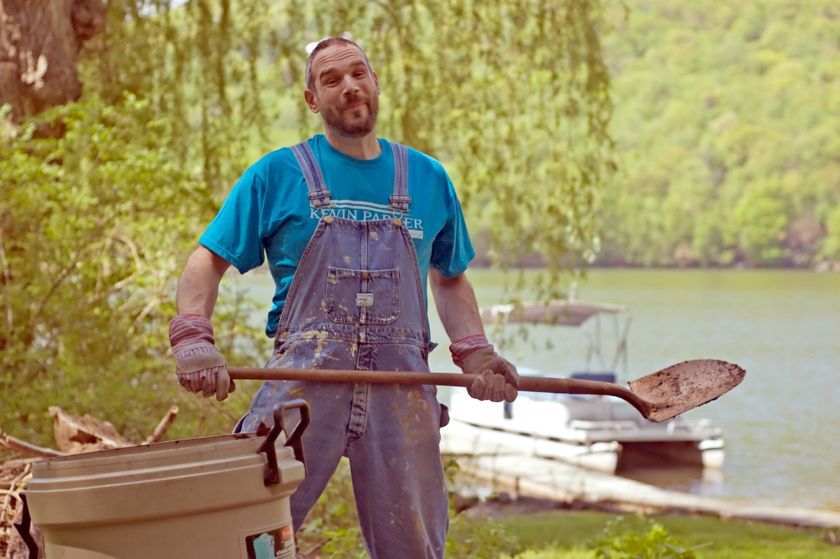 Laborer at work