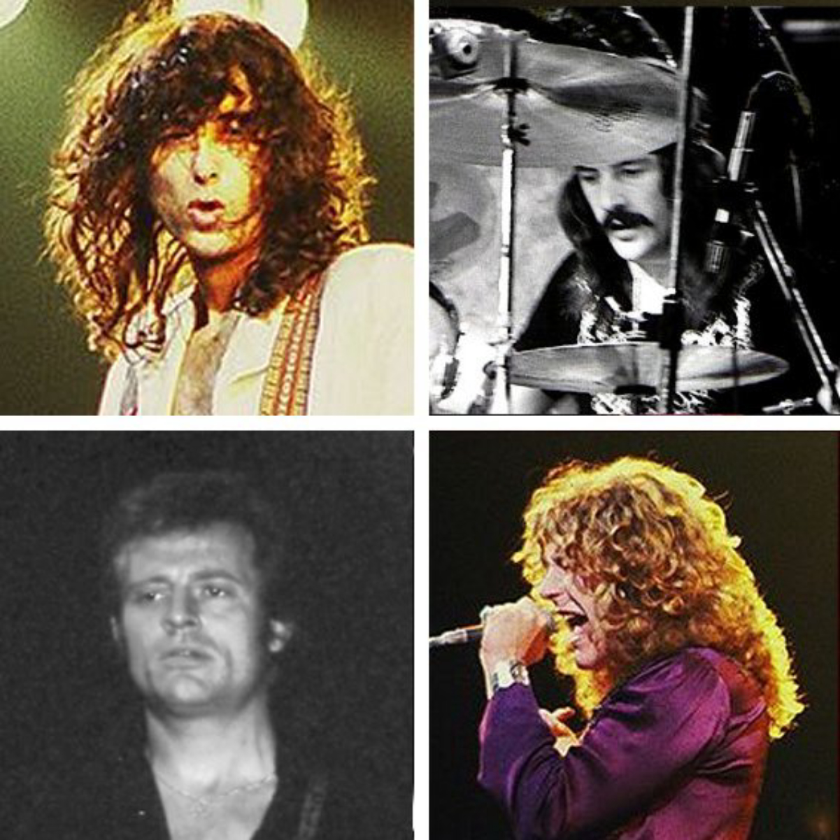 Top: <a href="/content/Jimmy_Page" style="color:blue">Jimmy Page</a>, <a href="/content/John_Bonham" style="color:blue">John Bonham</a>Bottom: <a href="/content/John_Paul_Jones_(musician)" style="color:blue">John Paul Jones</a>, <a href="/content/Robert_Plant" style="color:blue">Robert Plant</a>