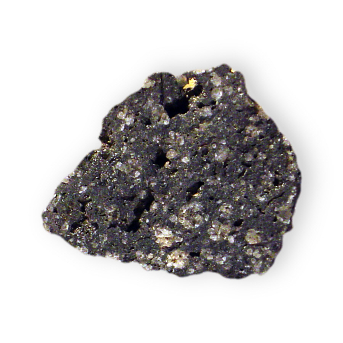 Leucite crystals in a rock from <a href="/content/Italy" style="color:blue">Italy</a>