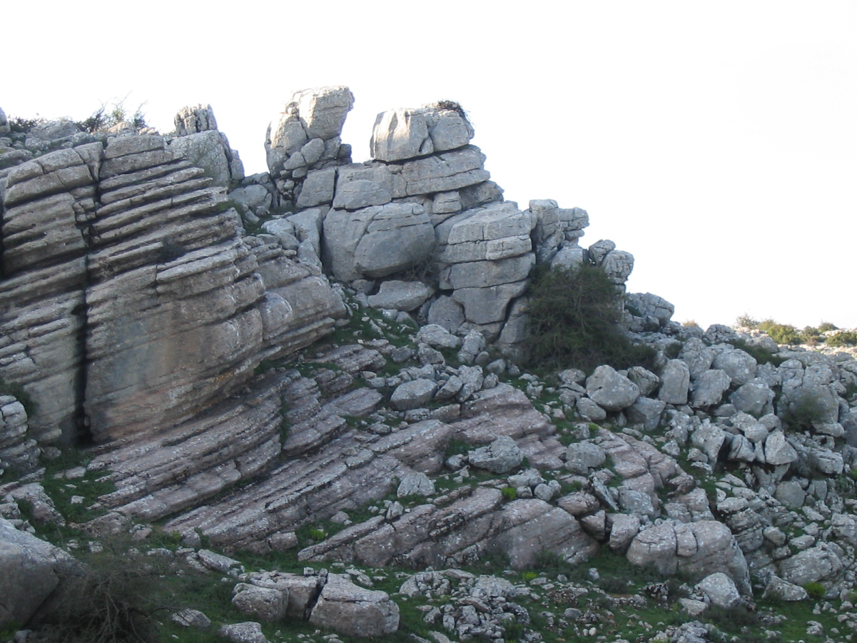 Limestone outcrop in the <a href="/content/Torcal_de_Antequera" style="color:blue">Torcal de Antequera</a> nature reserve of <a href="/content/M%C3%A1laga" style="color:blue">Málaga</a>, Spain