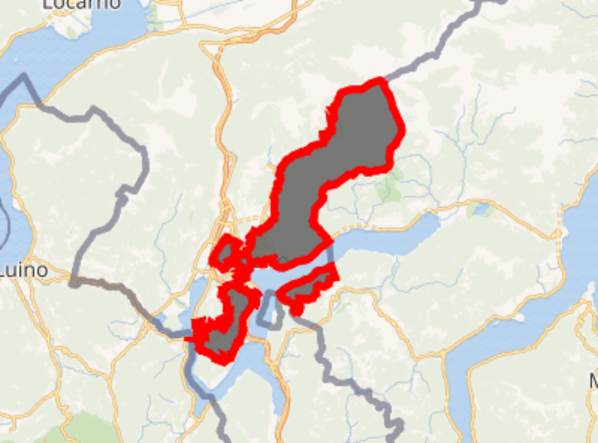 Location of Lugano