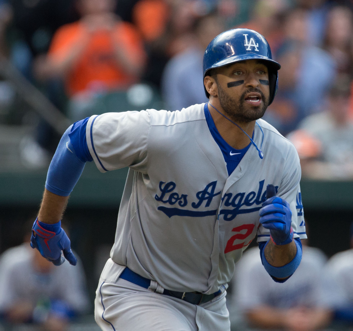 Kemp with the Los Angeles Dodgers in 2013