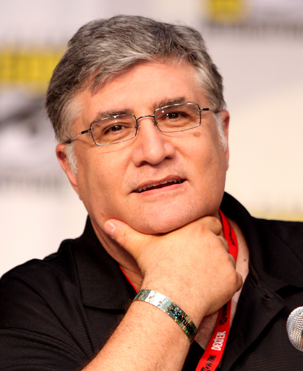 LaMarche at the 2010 <a href="/content/San_Diego_Comic-Con_International" style="color:blue">Comic Con</a> in <a href="/content/San_Diego" style="color:blue">San Diego</a>, <a href="/content/California" style="color:blue">California</a>, on a panel for <i><a href="/content/Futurama" style="color:blue">Futurama</a></i>.