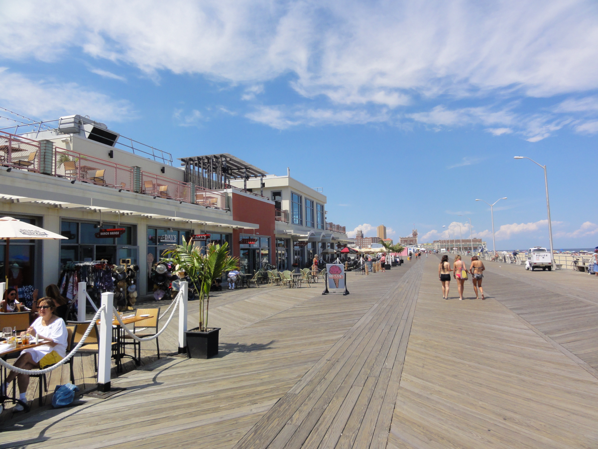 The boardwalk in <a href="/content/Asbury_Park,_New_Jersey" style="color:blue">Asbury Park</a>