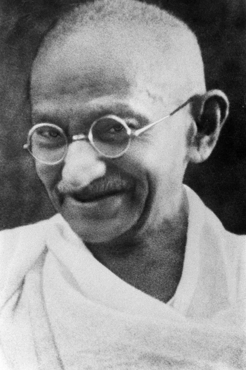 <a href="/content/Mahatma_Gandhi" style="color:blue">Mohandas Gandhi</a>, often considered a founder of the nonviolence movement, spread the concept of <a href="/content/Ahimsa" style="color:blue">ahimsa</a> through his movements and writings, which then inspired other nonviolent activists.