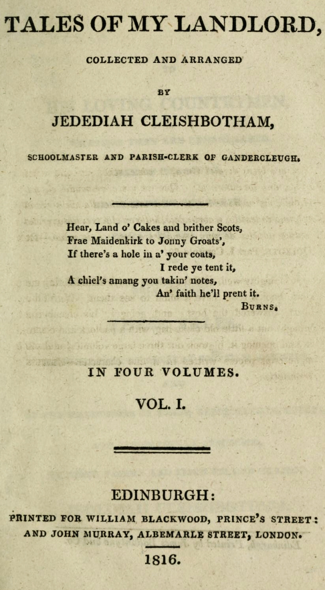 First edition title page