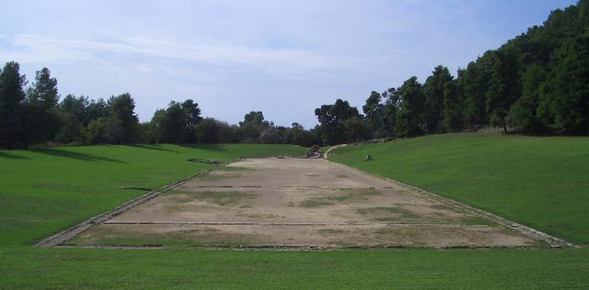 Stadium in <a href="/content/Olympia,_Greece" style="color:blue">Olympia, Greece</a>