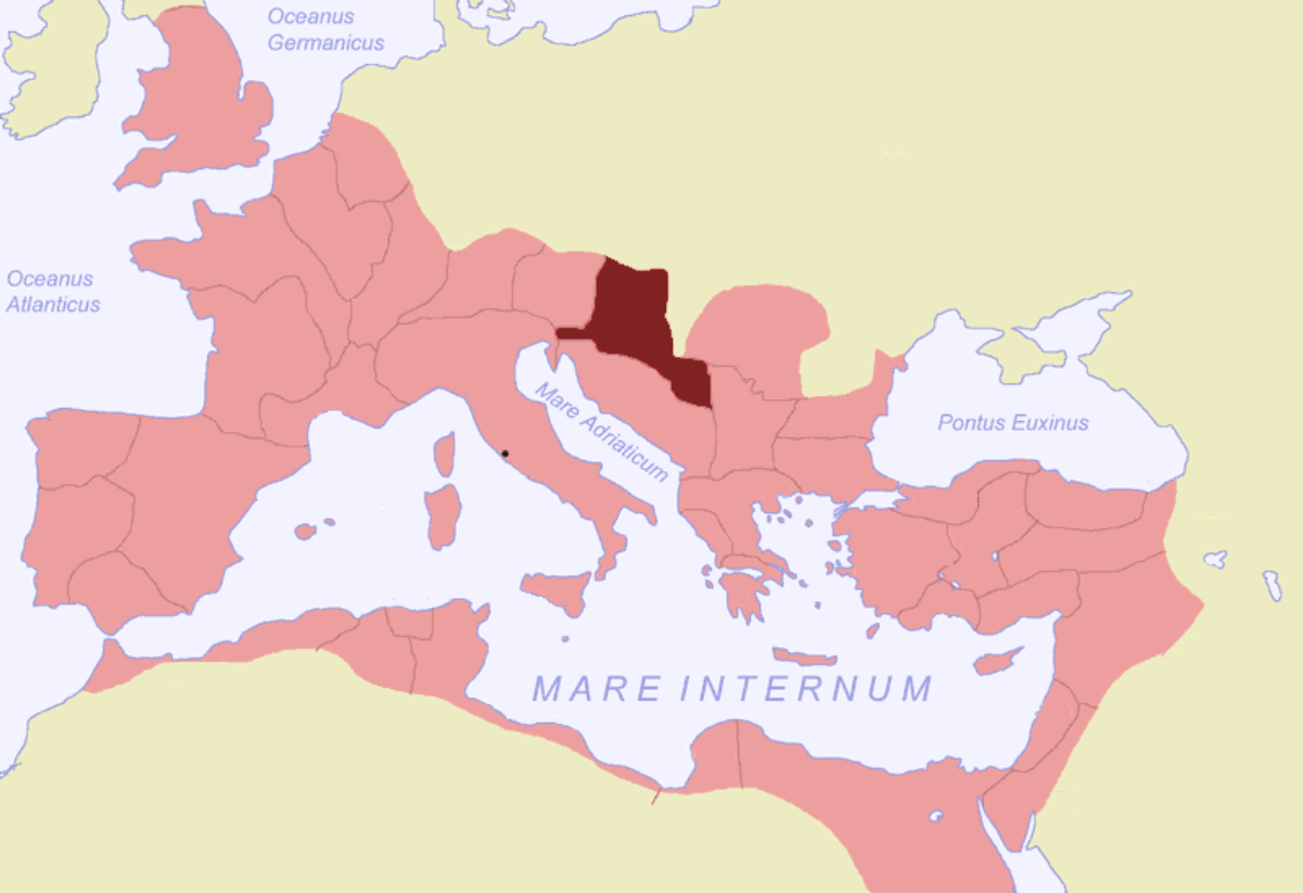Province of Pannonia highlighted