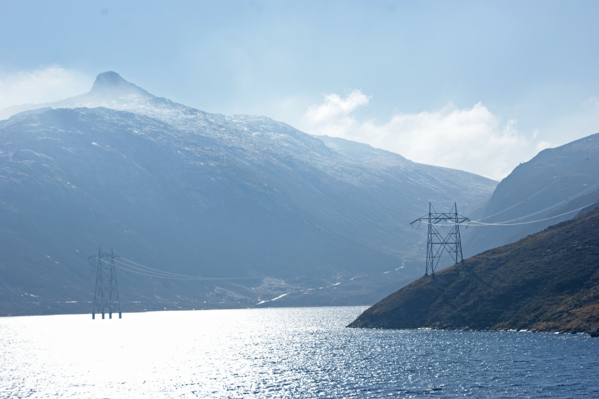 Pizzo dell'Uomo from Lake of Saint Maria