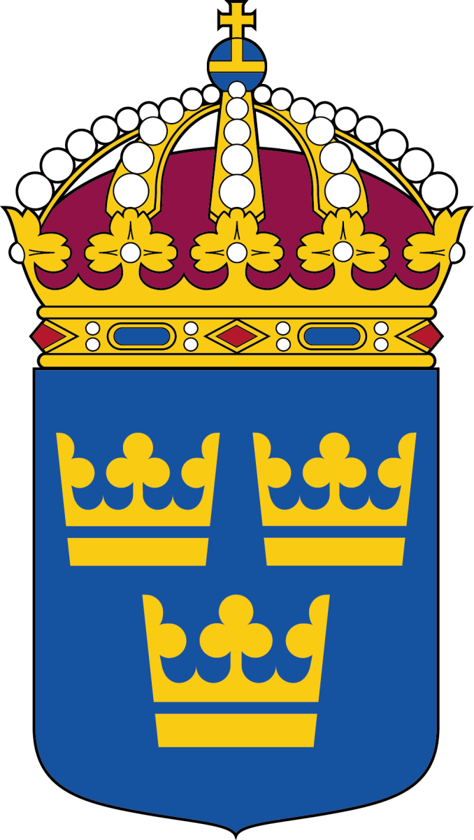 Lesser <a href="/content/Coat_of_arms_of_Sweden" style="color:blue">coat of arms of Sweden</a>