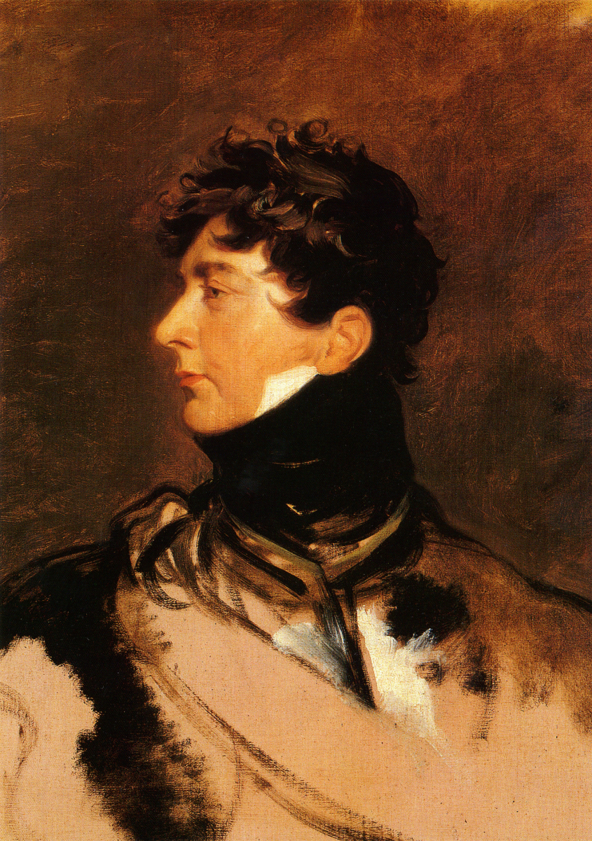 <a href="/content/George_IV_of_the_United_Kingdom" style="color:blue">Prince George</a> by <a href="/content/Thomas_Lawrence" style="color:blue">Lawrence</a> (c. 1814)