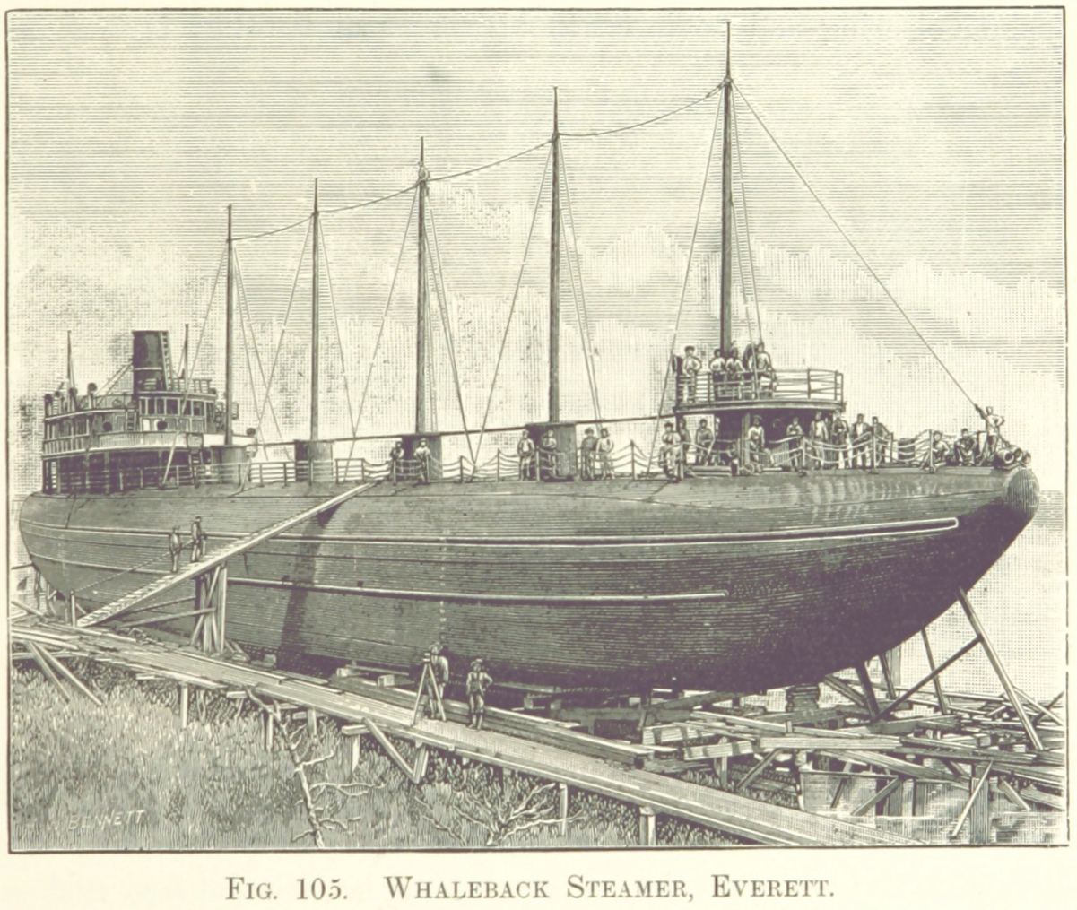 The <i>City of Everett</i> under construction