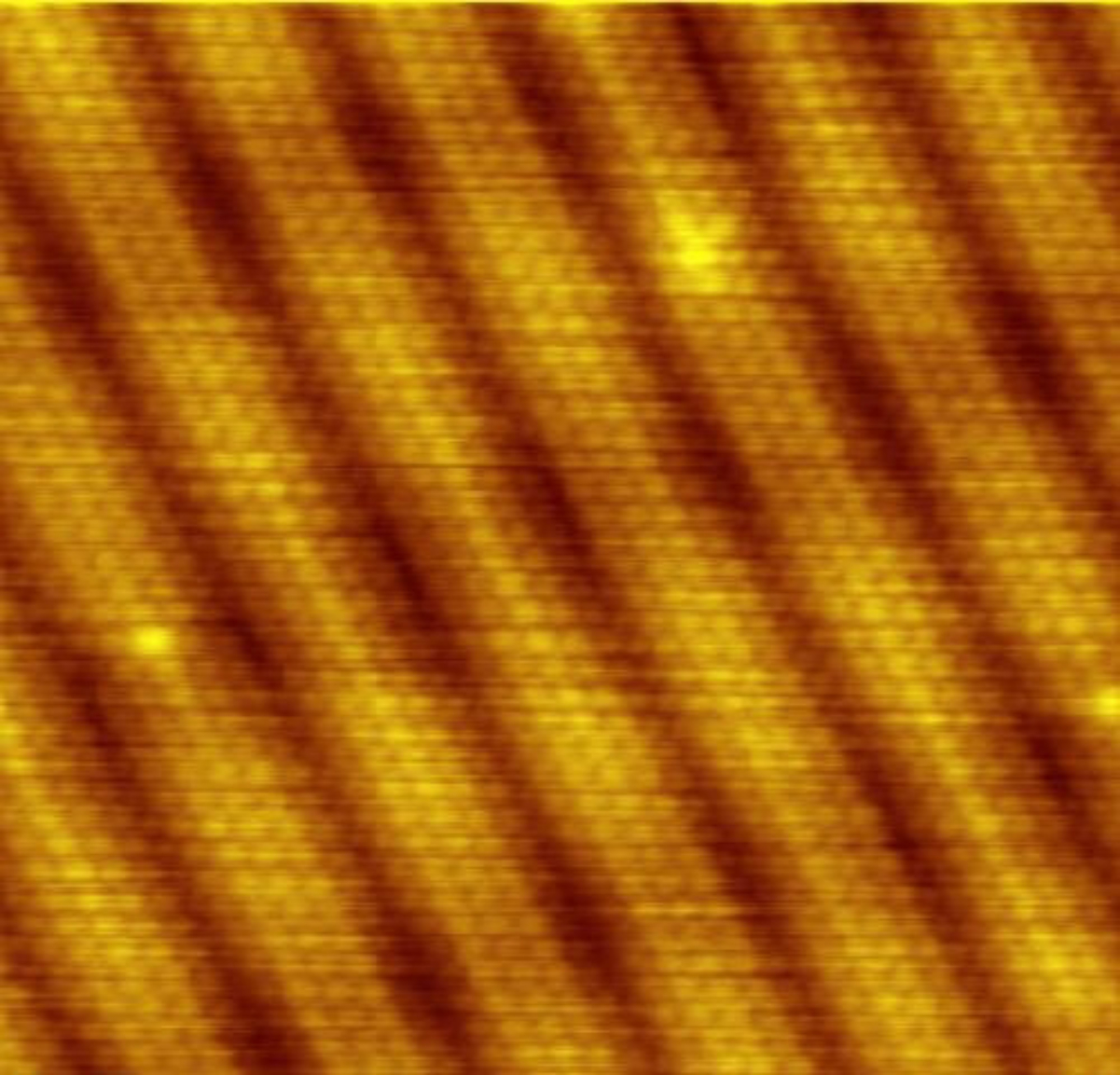 Image of reconstruction on a clean <a href="/content/Gold" style="color:blue">gold</a> <a href="/content/Miller_index" style="color:blue">(100)</a> surface